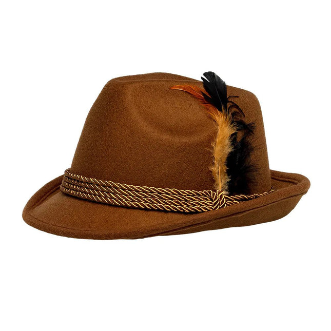 Oktoberfest Hoed Tiroler Bruin van Boland koop je bij Partywinkel