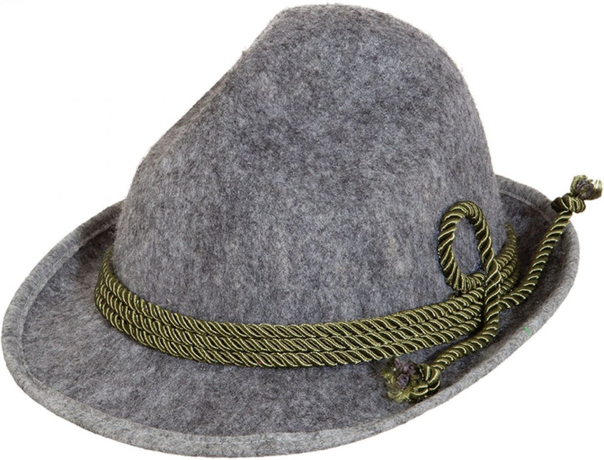 Oktoberfest Hoed Tiroler Grijs 59cm van Orlob koop je bij Partywinkel