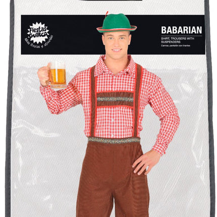 Oktoberfest Kostuum Rood Bruin Heren van Fiestas Guirca koop je bij Partywinkel