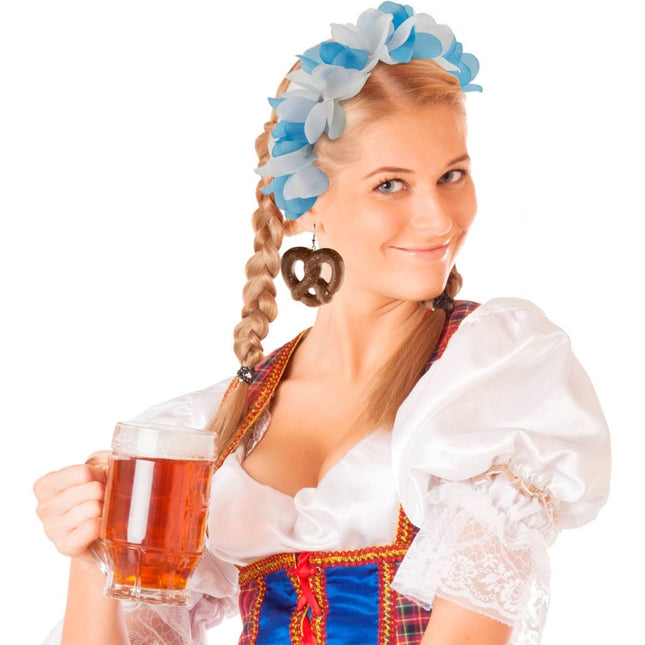 Oktoberfest Oorbellen Pretzels van Folat koop je bij Partywinkel