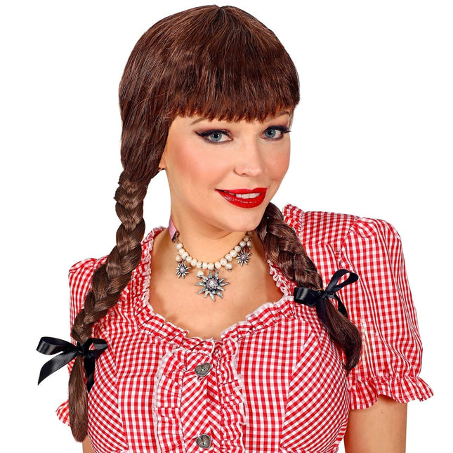 Oktoberfest Pruik Bruin van Widmann koop je bij Partywinkel
