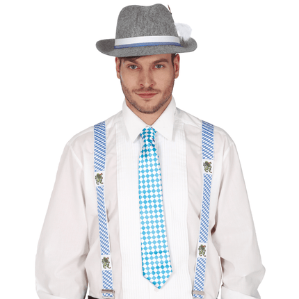 Oktoberfest Stropdas Blauw van Fiestas Guirca koop je bij Partywinkel