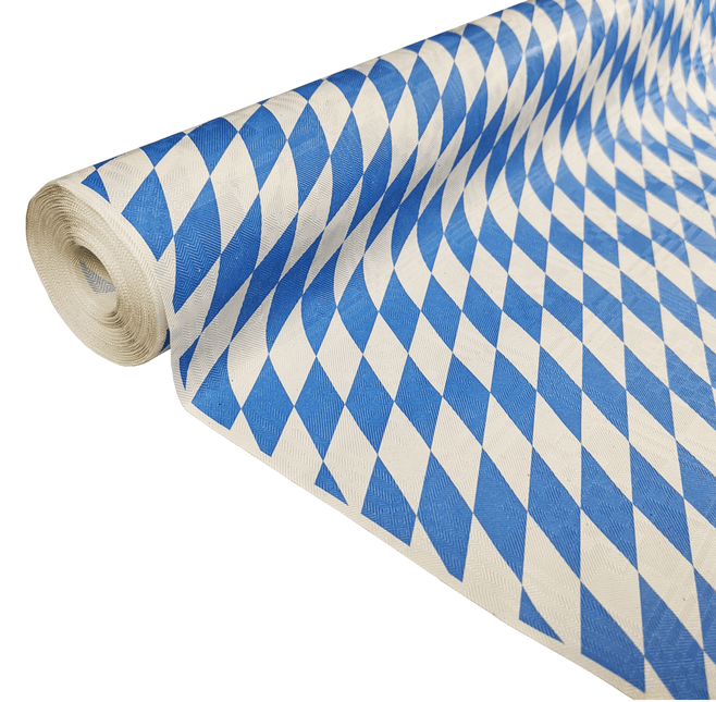 Oktoberfest Tafelkleed Blauw Wit Geruit 8m van WeFiesta koop je bij Partywinkel