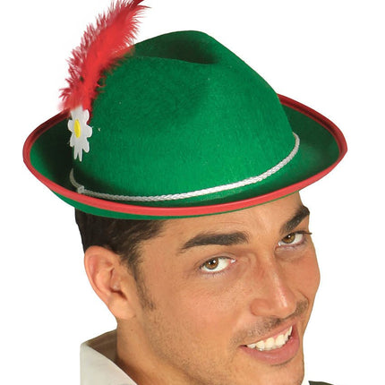 Oktoberfest Tiroler Hoed Groen van Fiestas Guirca koop je bij Partywinkel