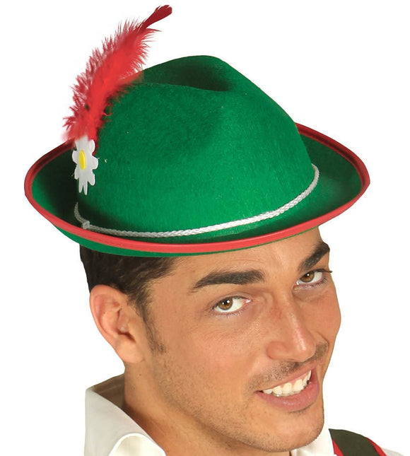 Oktoberfest Tiroler Hoed Groen van Fiestas Guirca koop je bij Partywinkel