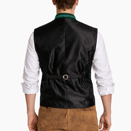 Oktoberfest Vest Groen Trachten van Tannhauser koop je bij Partywinkel
