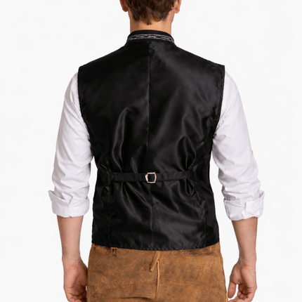 Oktoberfest Vest Zwart Trachten van Tannhauser koop je bij Partywinkel