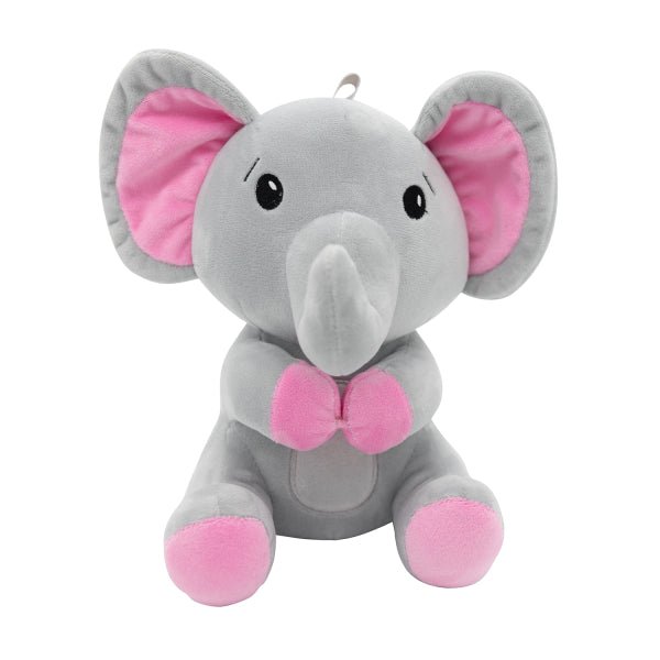 Olifant Ballon Gewicht Grijs Roze Knuffel 170gr van Riethmueller koop je bij Partywinkel