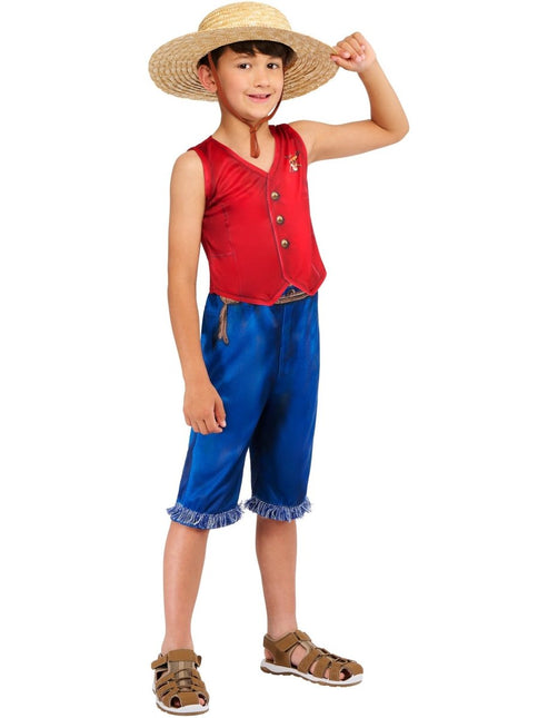 One Piece Monkey D. Luffy Kostuum Jongens van Rubies koop je bij Partywinkel