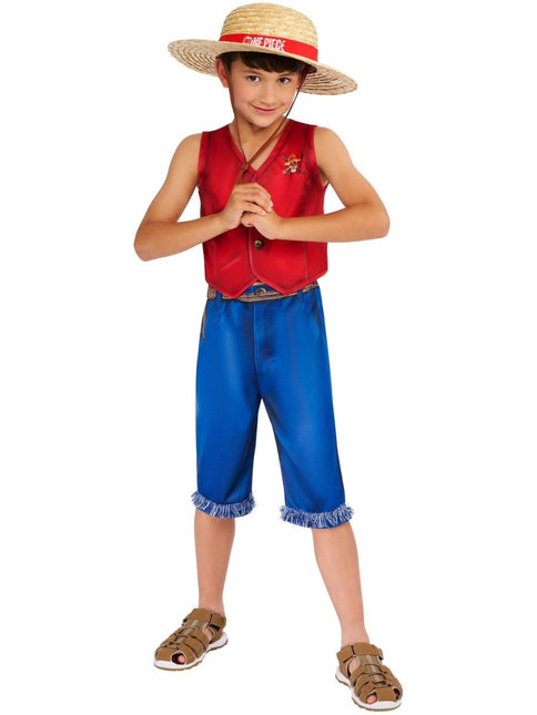 One Piece Monkey D. Luffy Kostuum Jongens van Rubies koop je bij Partywinkel