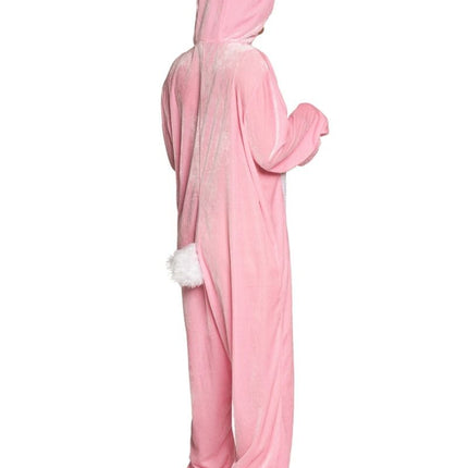 Onesie Haas Roze van Partychimp koop je bij Partywinkel