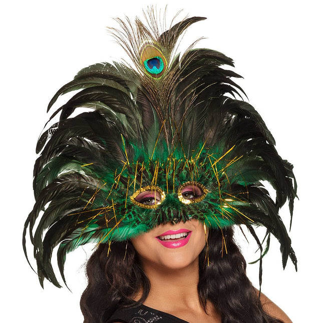 Oogmasker Pauw Queen van Boland koop je bij Partywinkel