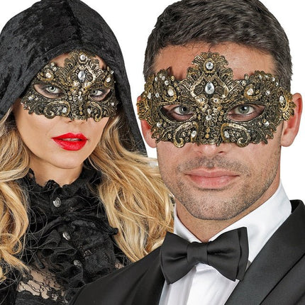 Oogmasker Theater Goud van Widmann koop je bij Partywinkel