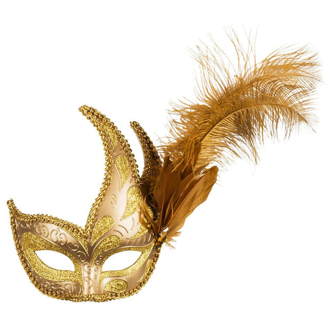 Oogmasker Venice Prezioso Goud van Boland koop je bij Partywinkel