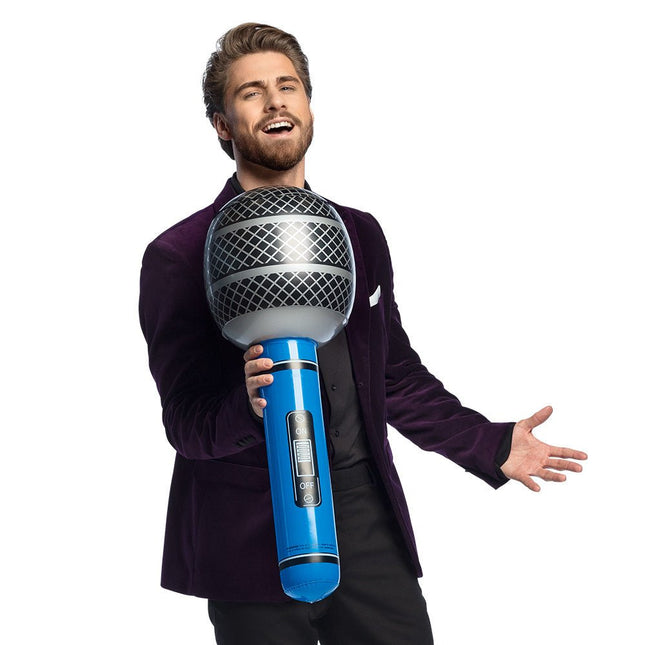 Opblaasbaar Microfoon 70cm van Boland koop je bij Partywinkel