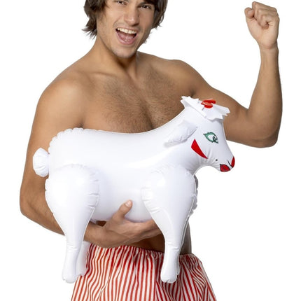 Opblaasbaar Schaap 45cm van Smiffys koop je bij Partywinkel
