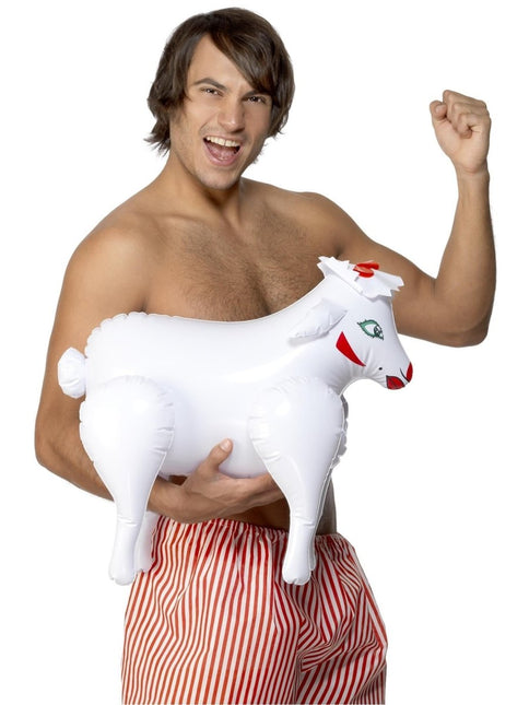 Opblaasbaar Schaap 45cm van Smiffys koop je bij Partywinkel