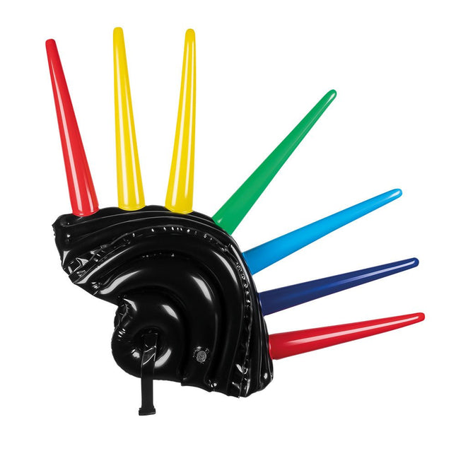 Opblaasbaar Spikes Helm 52cm van Boland koop je bij Partywinkel