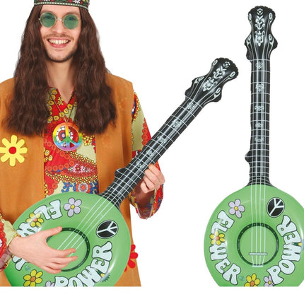 Opblaasbare Banjo Groen 83cm van Fiestas Guirca koop je bij Partywinkel