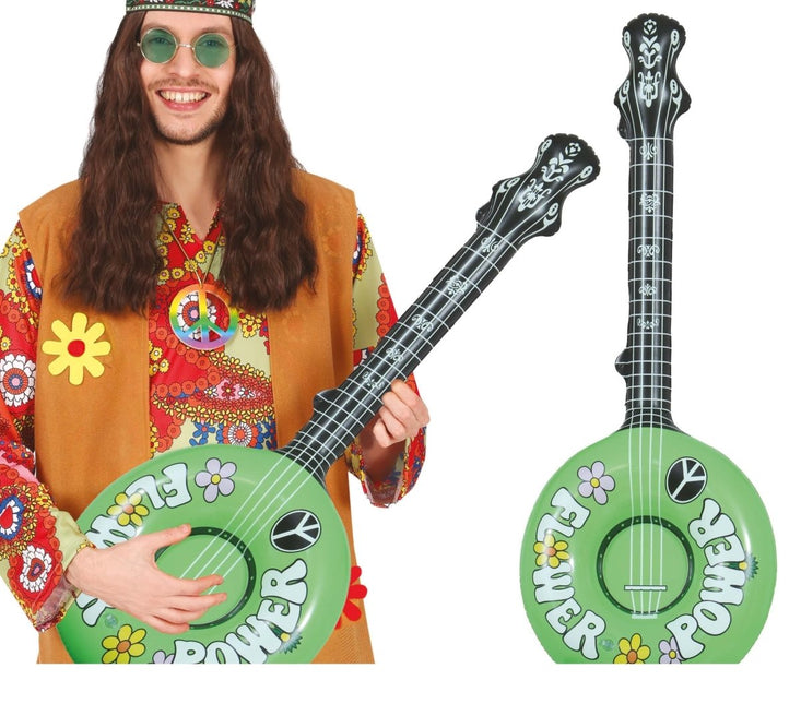 Opblaasbare Banjo Groen 83cm van Fiestas Guirca koop je bij Partywinkel