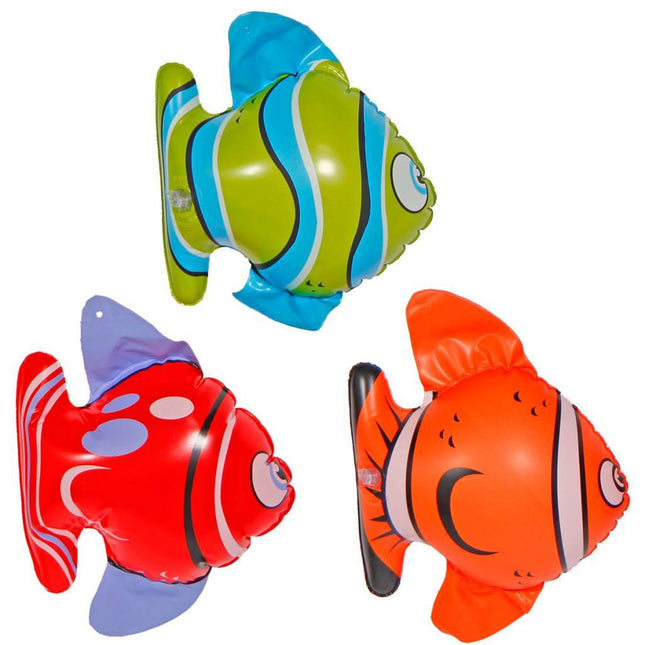 Opblaasbare Vissen 17cm 3st van Folat koop je bij Partywinkel