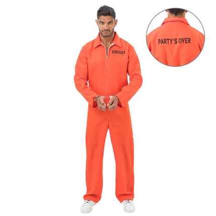 Men's Orange Prisoner Costume