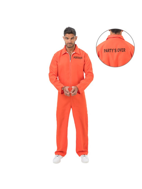Men's Orange Prisoner Costume