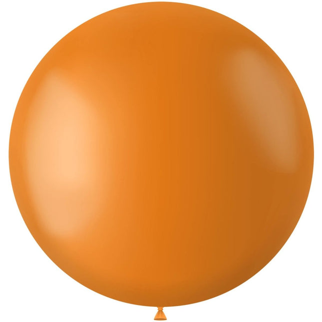 Oranje Ballon Tangerine Orange 80cm van Folat koop je bij Partywinkel