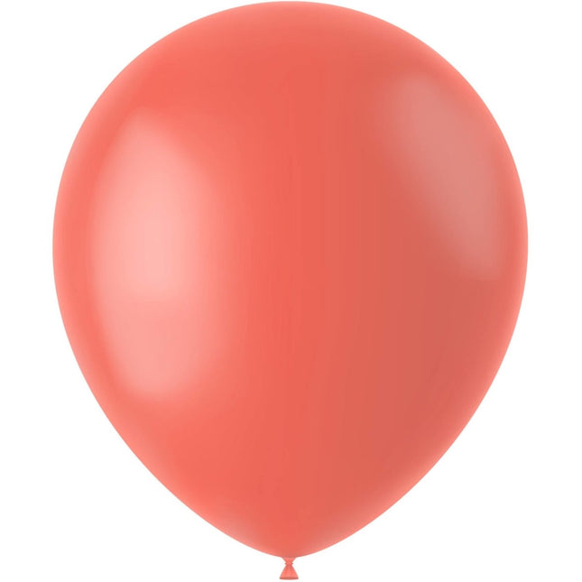 Oranje Ballonnen Fresh Cantaloupe 33cm 50st van Folat koop je bij Partywinkel