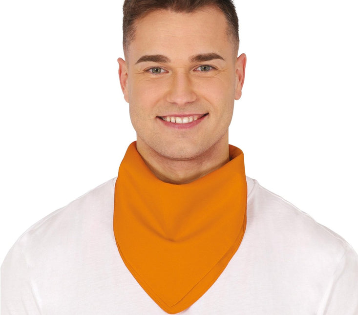 Oranje Bandana 54cm van Fiestas Guirca koop je bij Partywinkel