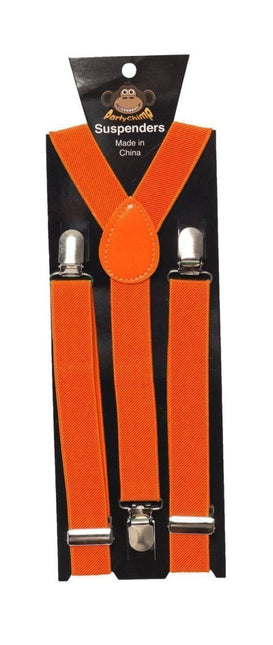 Oranje Bretels Neon van Partychimp koop je bij Partywinkel