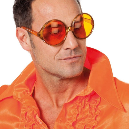 Oranje Bril 70'S van Wilbers & Wilbers koop je bij Partywinkel