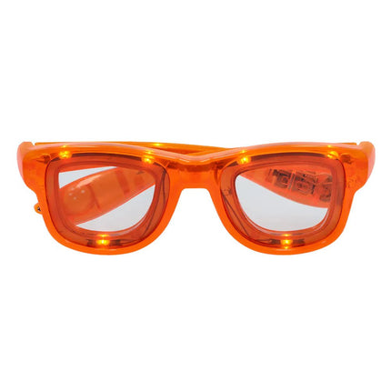 Oranje Bril Met Led van Boland koop je bij Partywinkel