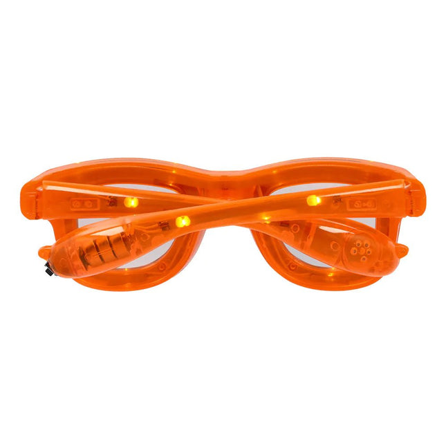 Oranje Bril Met Led van Boland koop je bij Partywinkel