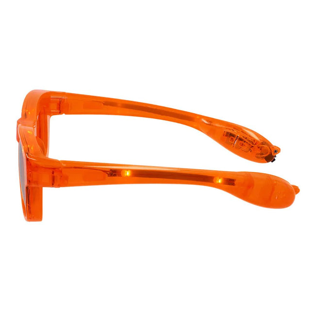 Oranje Bril Met Led van Boland koop je bij Partywinkel