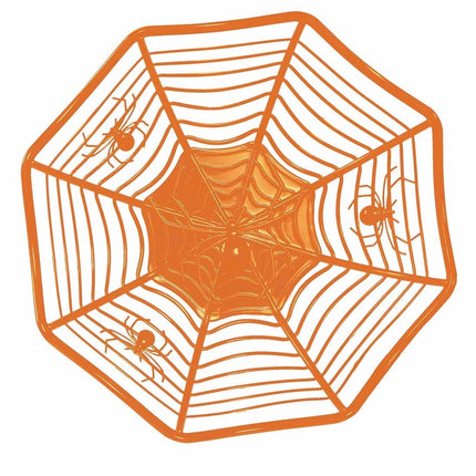 Oranje Halloween Schaal Spin 28cm van Fiestas Guirca koop je bij Partywinkel
