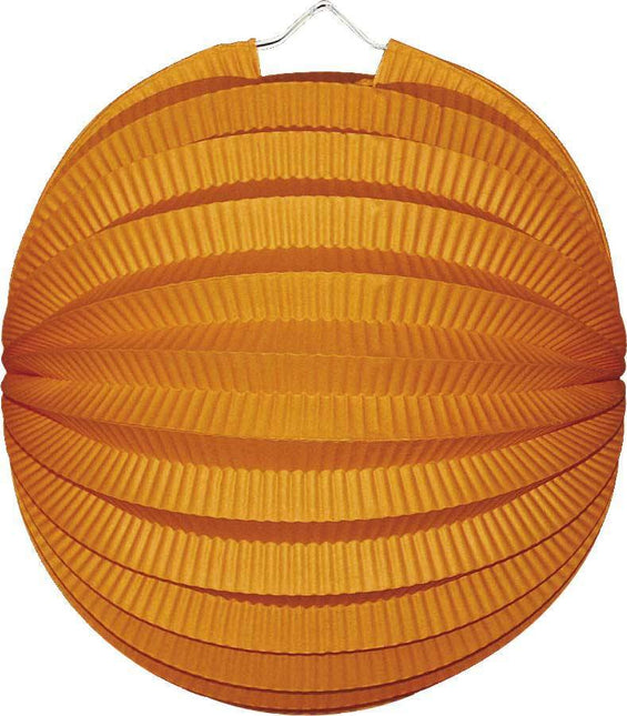 Oranje Lampion Bol 23cm van Haza Witbaard koop je bij Partywinkel