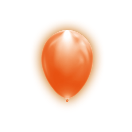 Oranje Led Ballonnen 26cm 5st van WeFiesta koop je bij Partywinkel