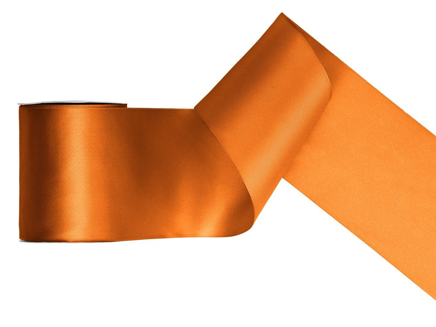 Oranje Lint Satijn 25m van Partydeco koop je bij Partywinkel