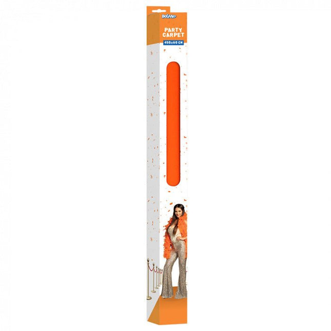 Oranje Loper 60cm 4,5m van Boland koop je bij Partywinkel
