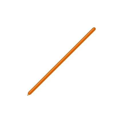 Oranje Modelleerballonnen 2,5cm 150cm 100st van Balloonia koop je bij Partywinkel