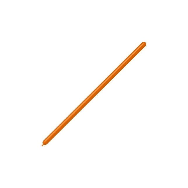 Oranje Modelleerballonnen 2,5cm 150cm 100st van Balloonia koop je bij Partywinkel