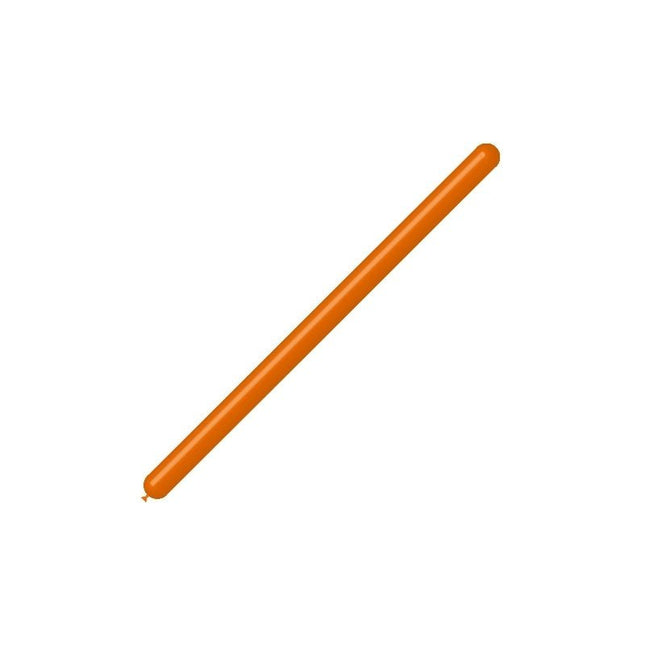 Oranje Modelleerballonnen 5cm 150cm 50st van Balloonia koop je bij Partywinkel