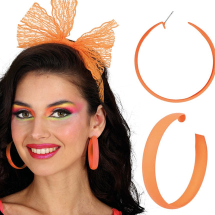 Oranje Oorbellen van Fiestas Guirca koop je bij Partywinkel