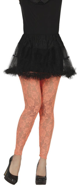 Oranje Panty Dames Kant van Fiestas Guirca koop je bij Partywinkel
