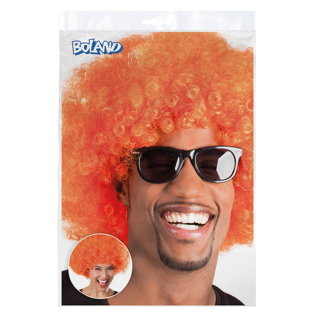 Oranje Pruik Groove van Boland koop je bij Partywinkel