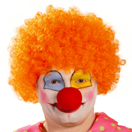 Oranje Pruik Krullen van Fiestas Guirca koop je bij Partywinkel