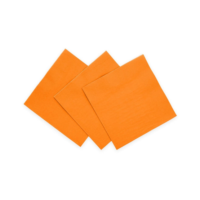 Oranje Servetten 3 Laags 24cm 20st van WeFiesta koop je bij Partywinkel