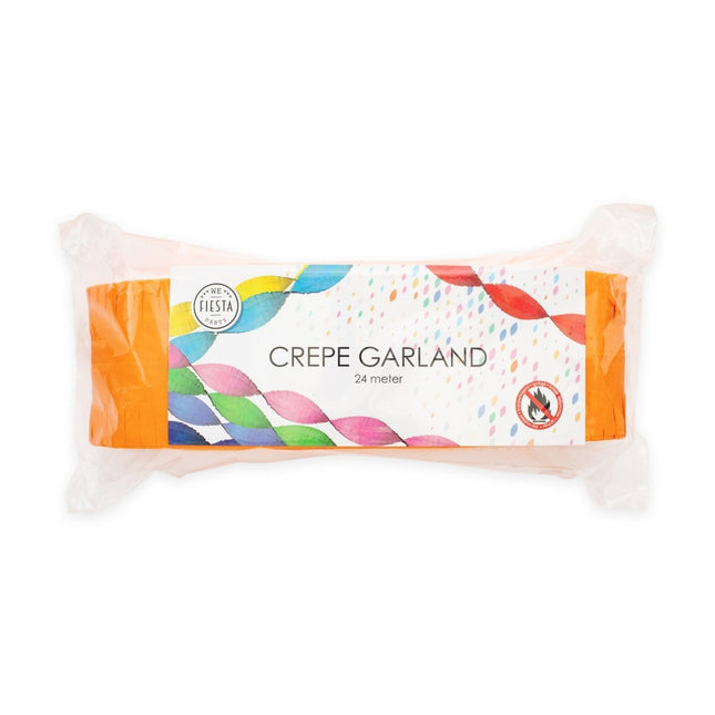 Oranje Slingers Crepe 24m van WeFiesta koop je bij Partywinkel