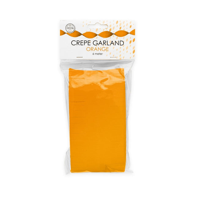 Oranje Slingers Crepe 6m van WeFiesta koop je bij Partywinkel